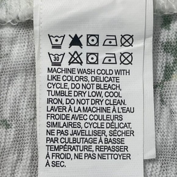 LUCKY BRAND Floral Tie Neck Top - Size Medium - Picture 8 of 9